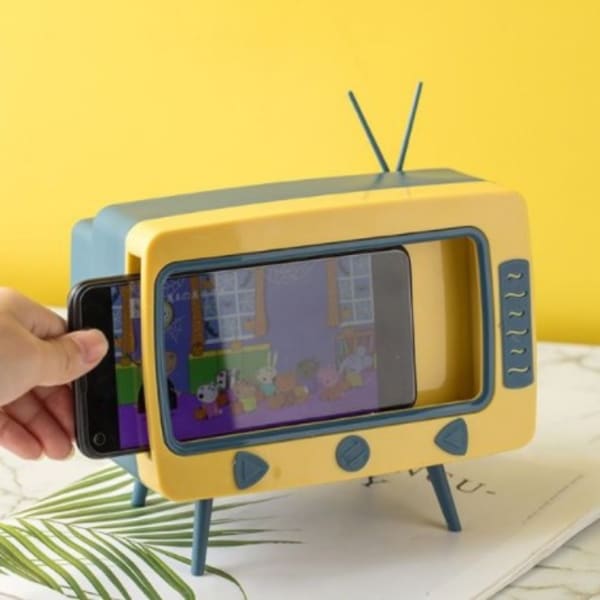 Tissue Box With Phone Stand - TV - Single Piece