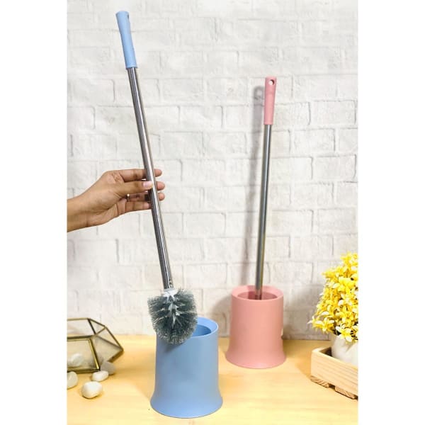 Toilet Cleaning Brush - Stand - Stainless Steel - Single Piece