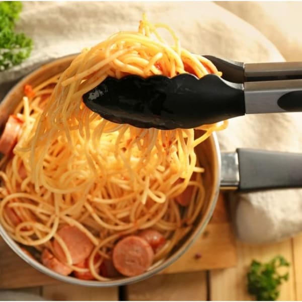 Tongs With Silicone Handle - Single Piece