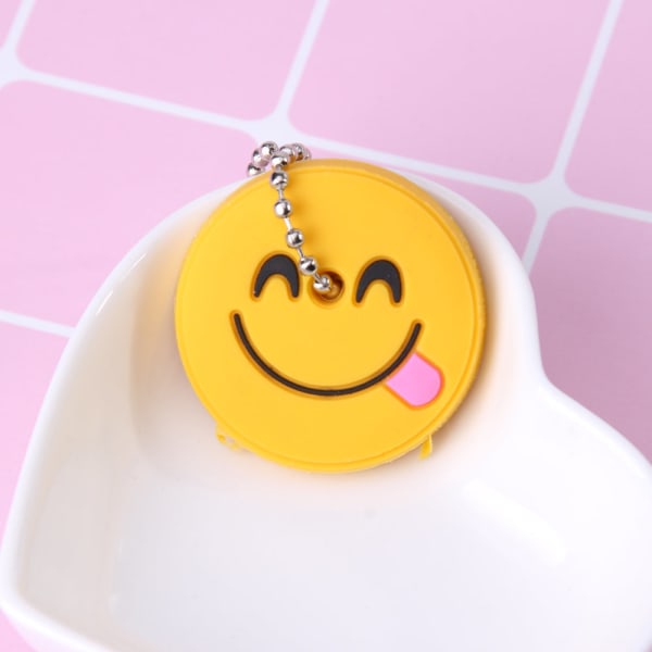 Tongue Out Emoji Key Cover Keychain