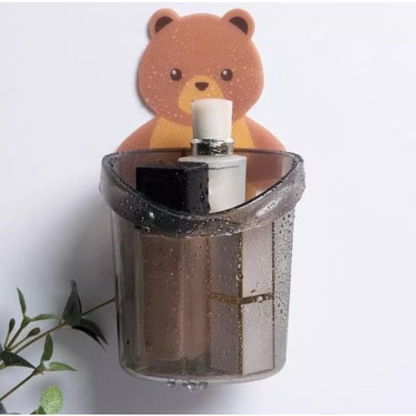 Tooth Brush Holder - Self Adhesive - Bear - Single piece