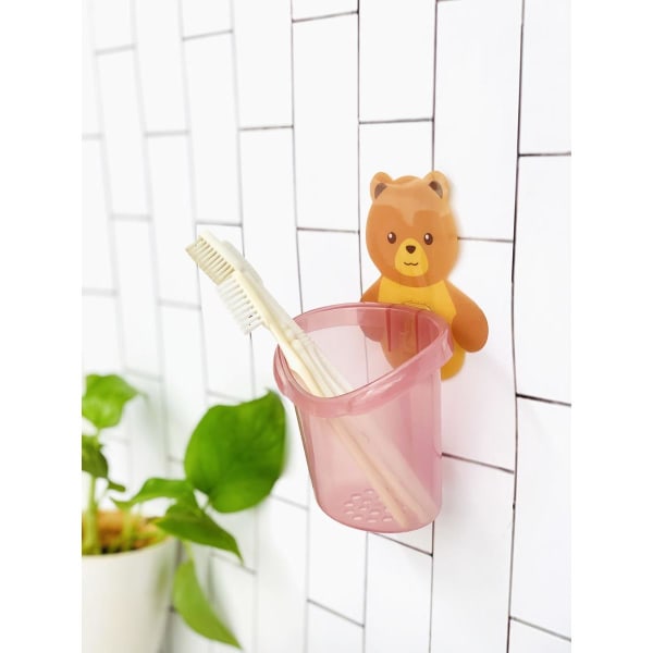 Tooth Brush Holder - Self Adhesive - Bear - Single piece