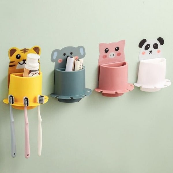 Toothbrush Holder - Cute Animal - SIngle Piece