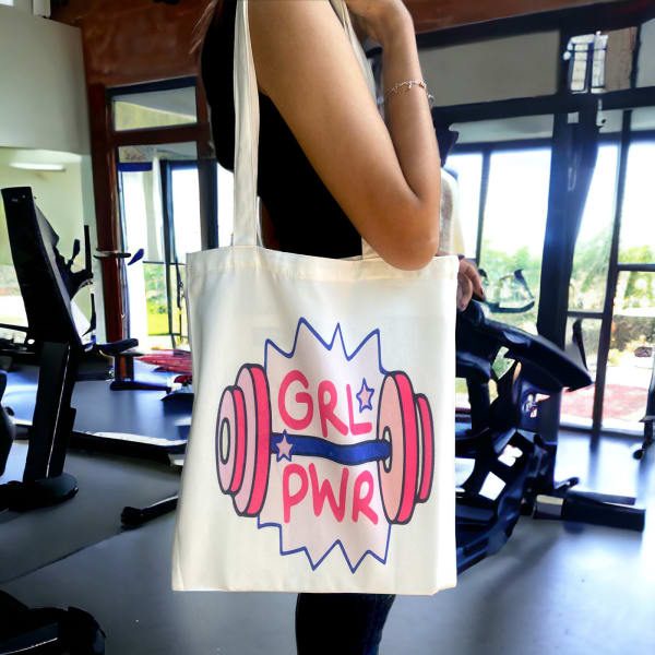 Tote Bag - Girl Power - Assorted - Single Piece