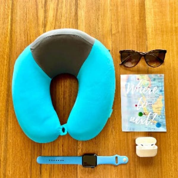 Travel Neck Pillow - Two Color - Single Piece