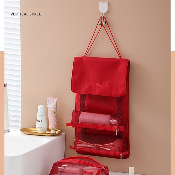 Travel Organizer - Roll Up - Red - Single Piece