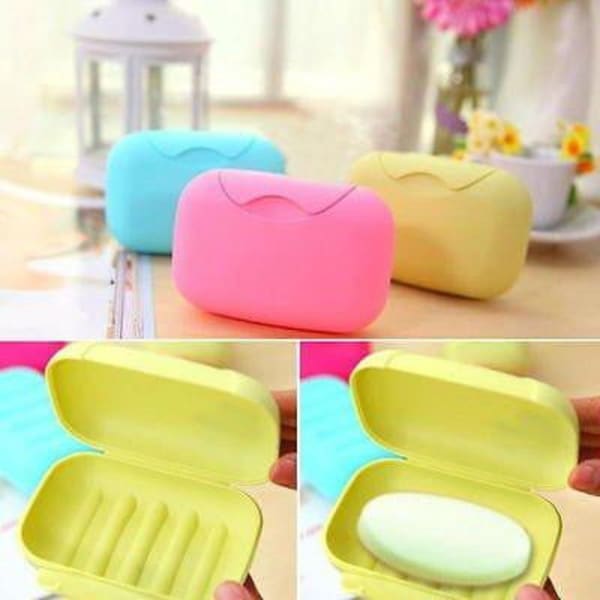 Travel Soap Case - Big Size - Set Of 2 - Assorted Colors