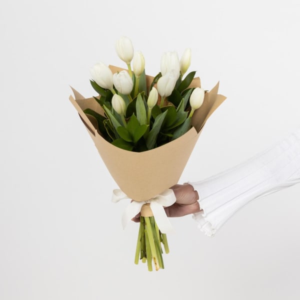 Tulip Bouquet - White