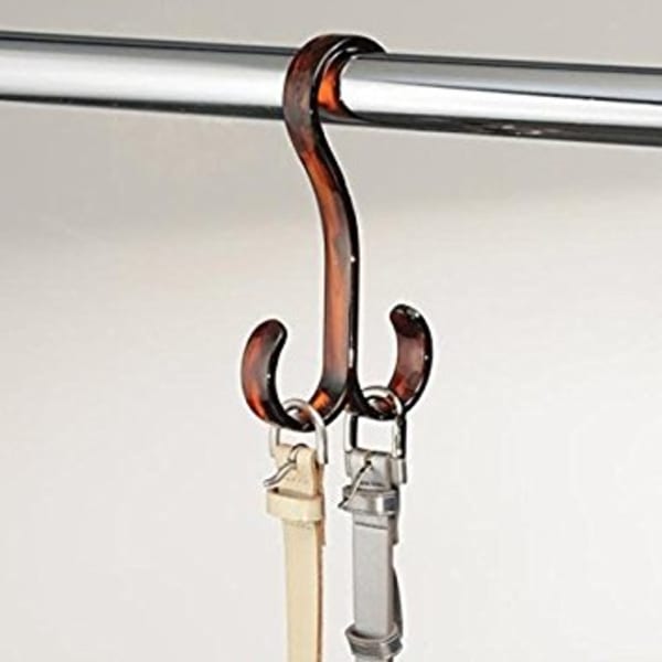 Twin Hook Hanger - Brown