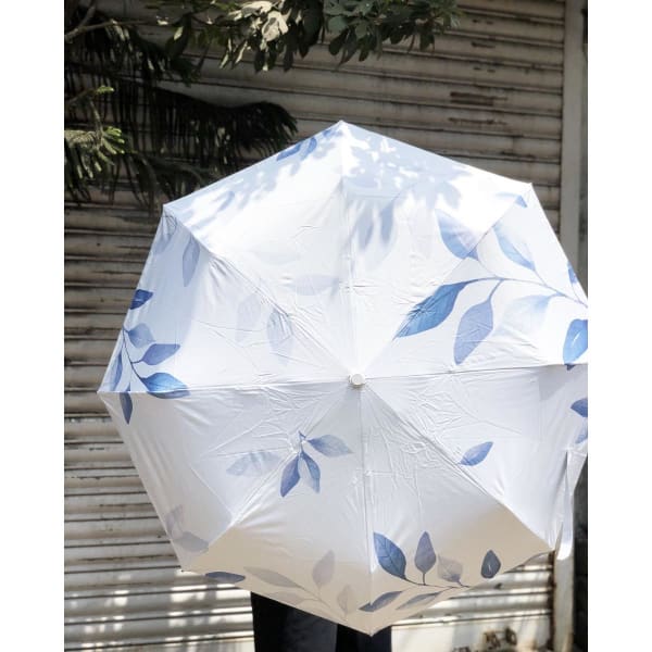 Umbrella - Leaves - White - Single Piece