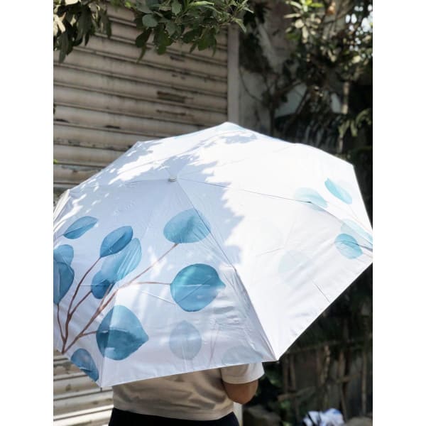 Umbrella - Leaves - White - Single Piece