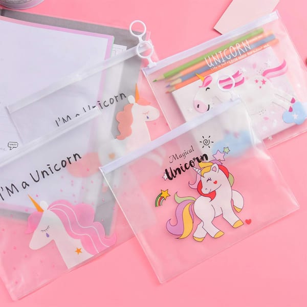 Unicorn Pouch - Assorted - Set Of 2