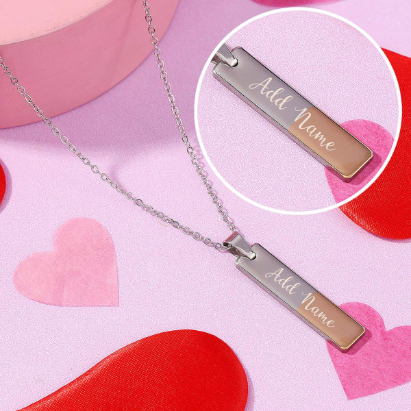 Unisex Two-Toned Personalized Pendant