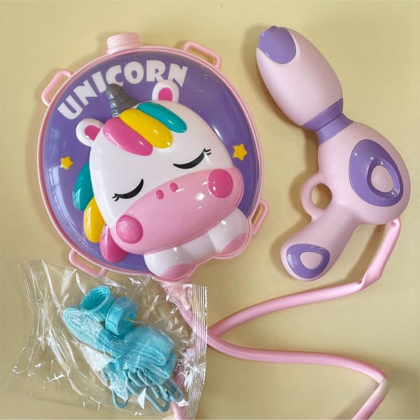 Water Gun With Tank - Unicorn - Assorted - Single Piece