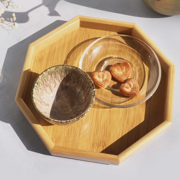 Wooden Tray - Hexagon - Single Piece