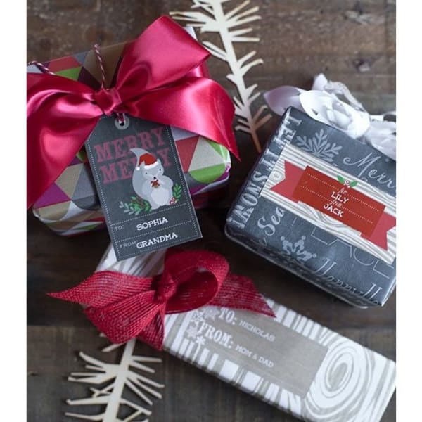 Woodland Christmas Gift Tag - Set Of 6