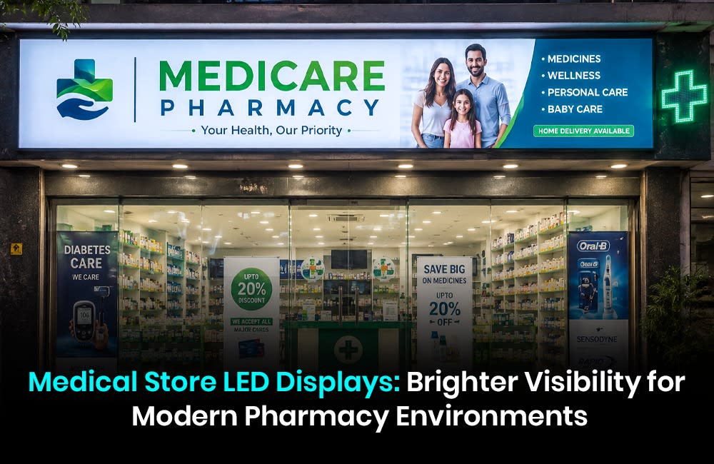Medical Store LED Displays: Providing Visibility for Pharmacy Success