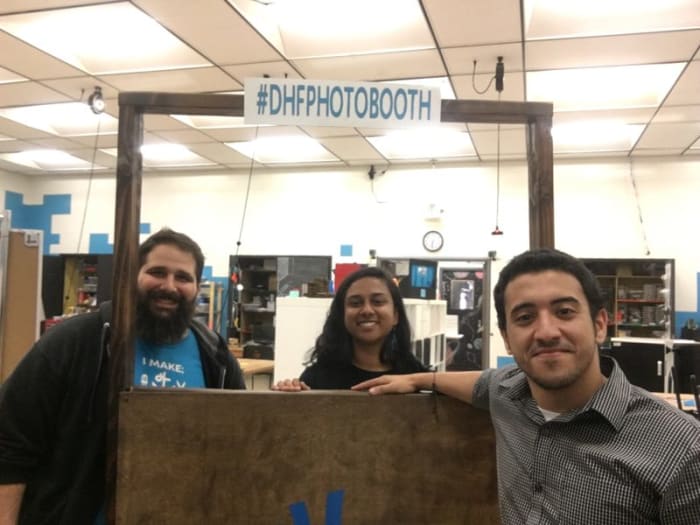 Homebrew Website Club 6/27/2018 attendees group photo at the Digital Harbor Foundation Tech Center