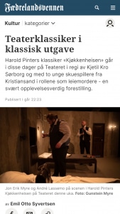 fvn,no | Teaterklassiker i klassisk utgave
