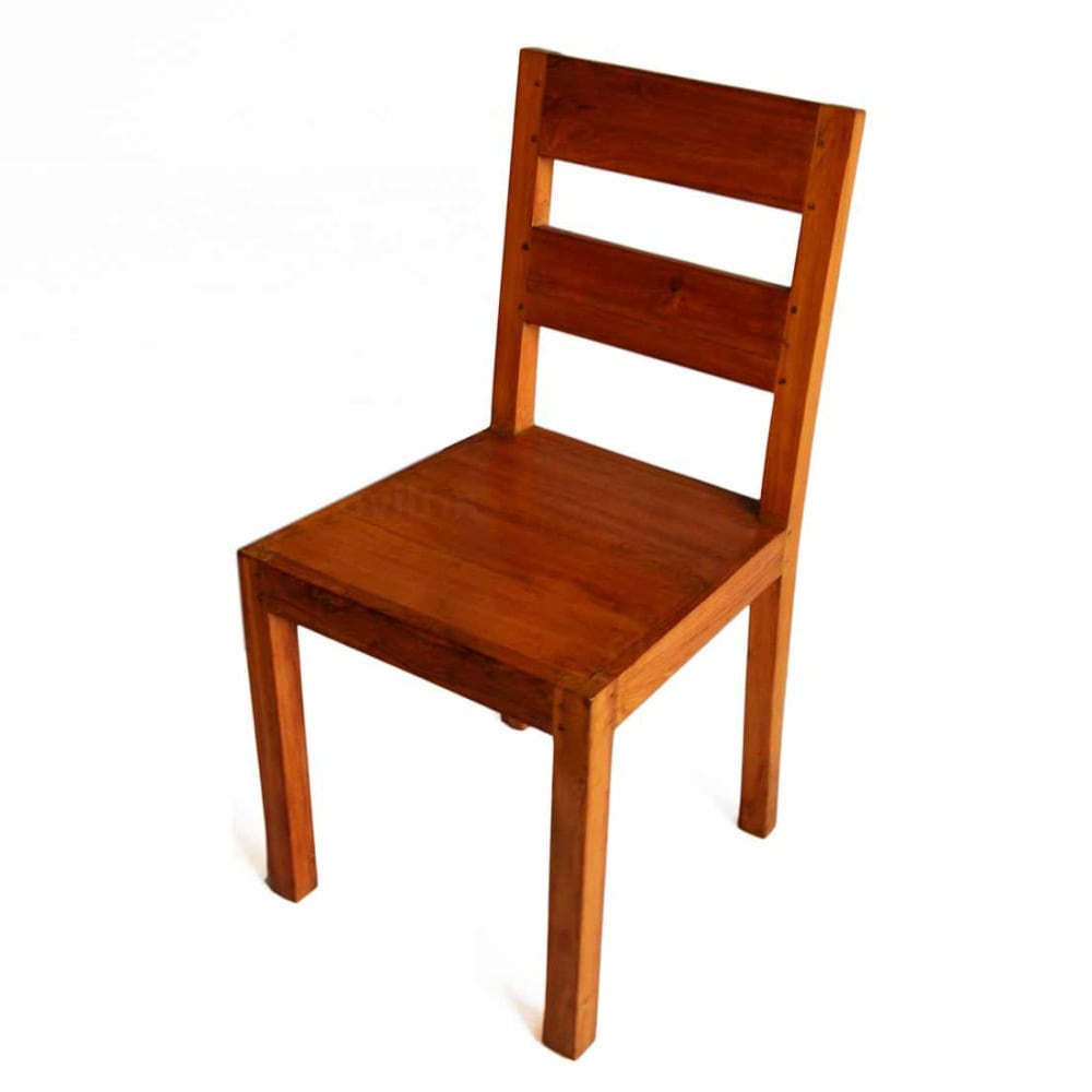 teak wood chair glossy finish