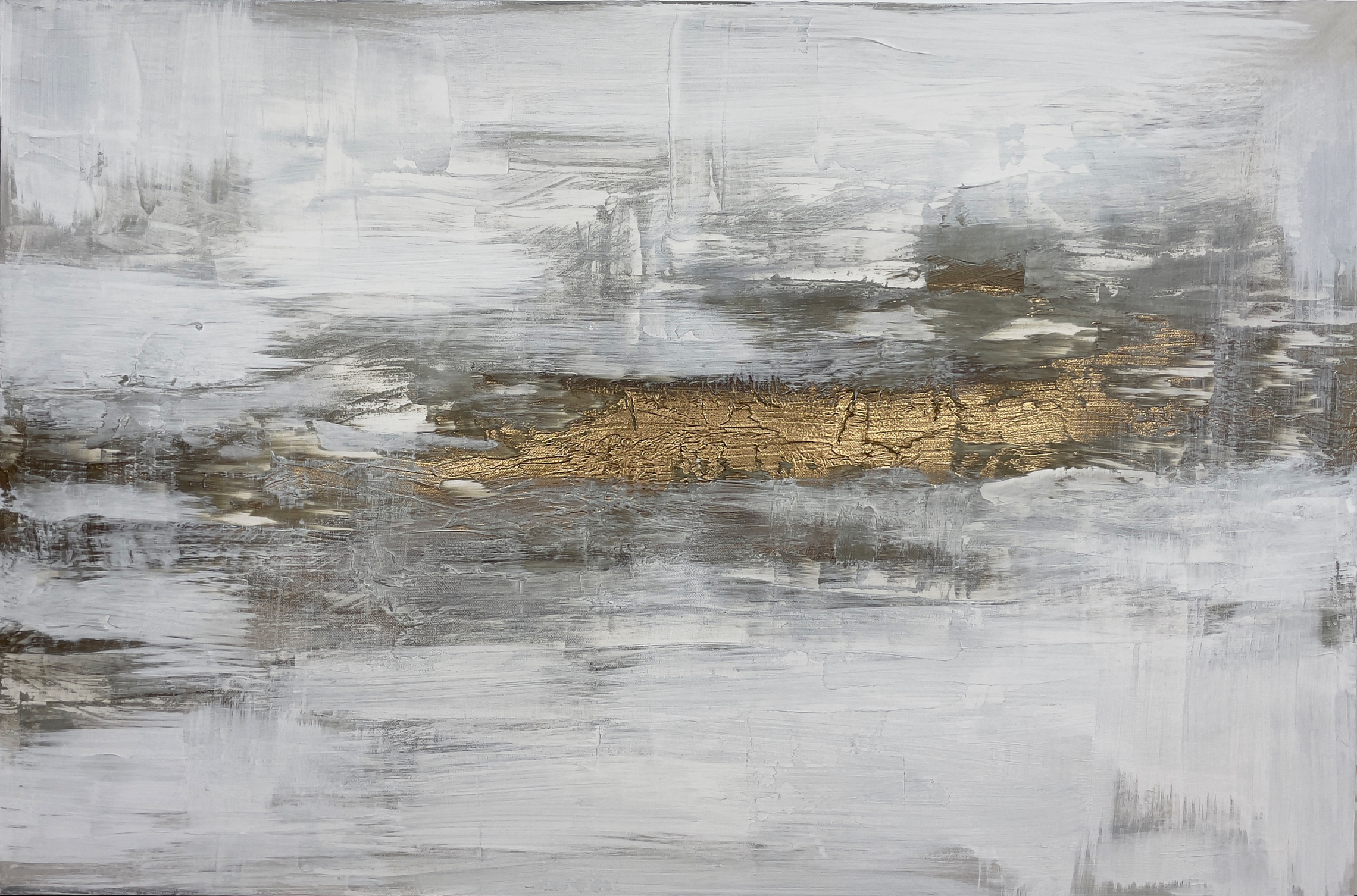 75cm x 95cm Medium, spray paint, acrylic on canvas.