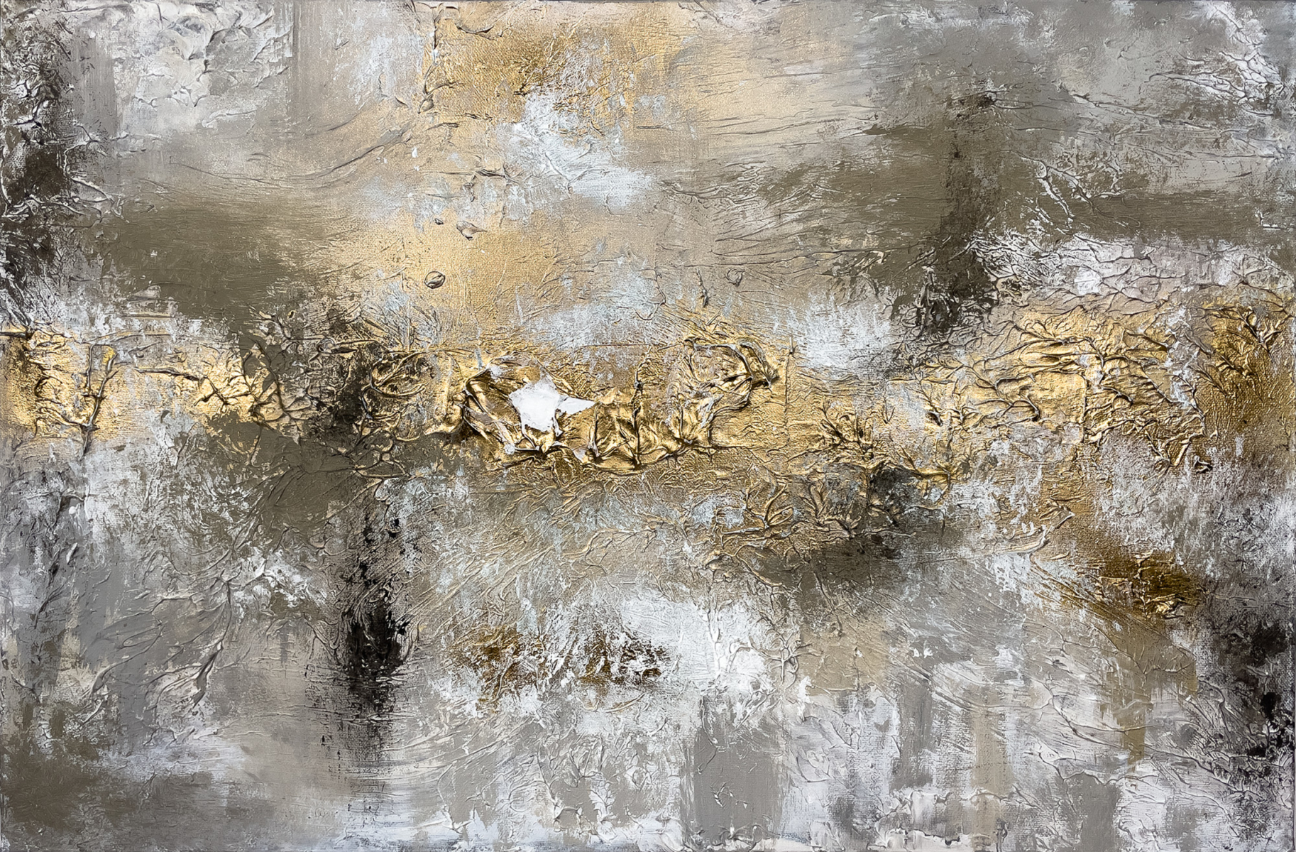 91.4cm x 61cm Medium, spray paint, acrylic on canvas