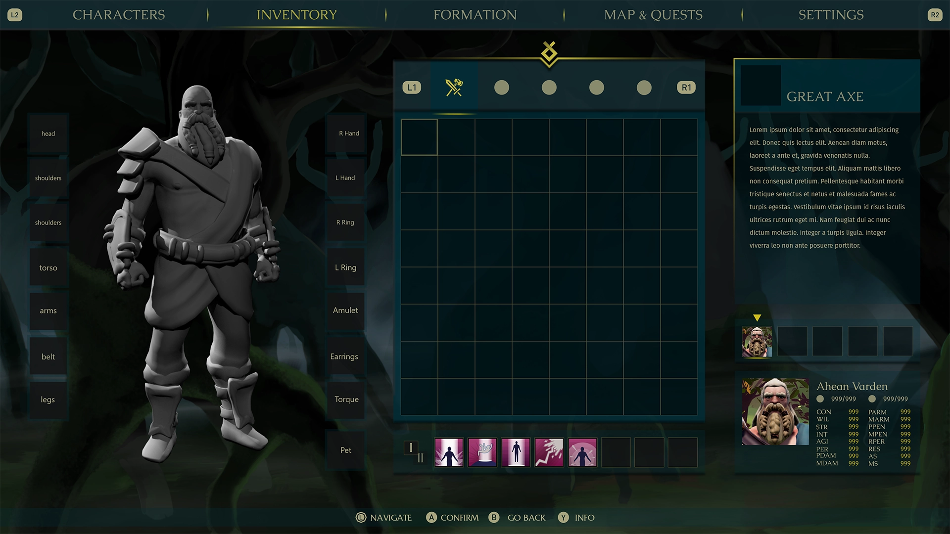 Prototipos ingame de The Waylanders