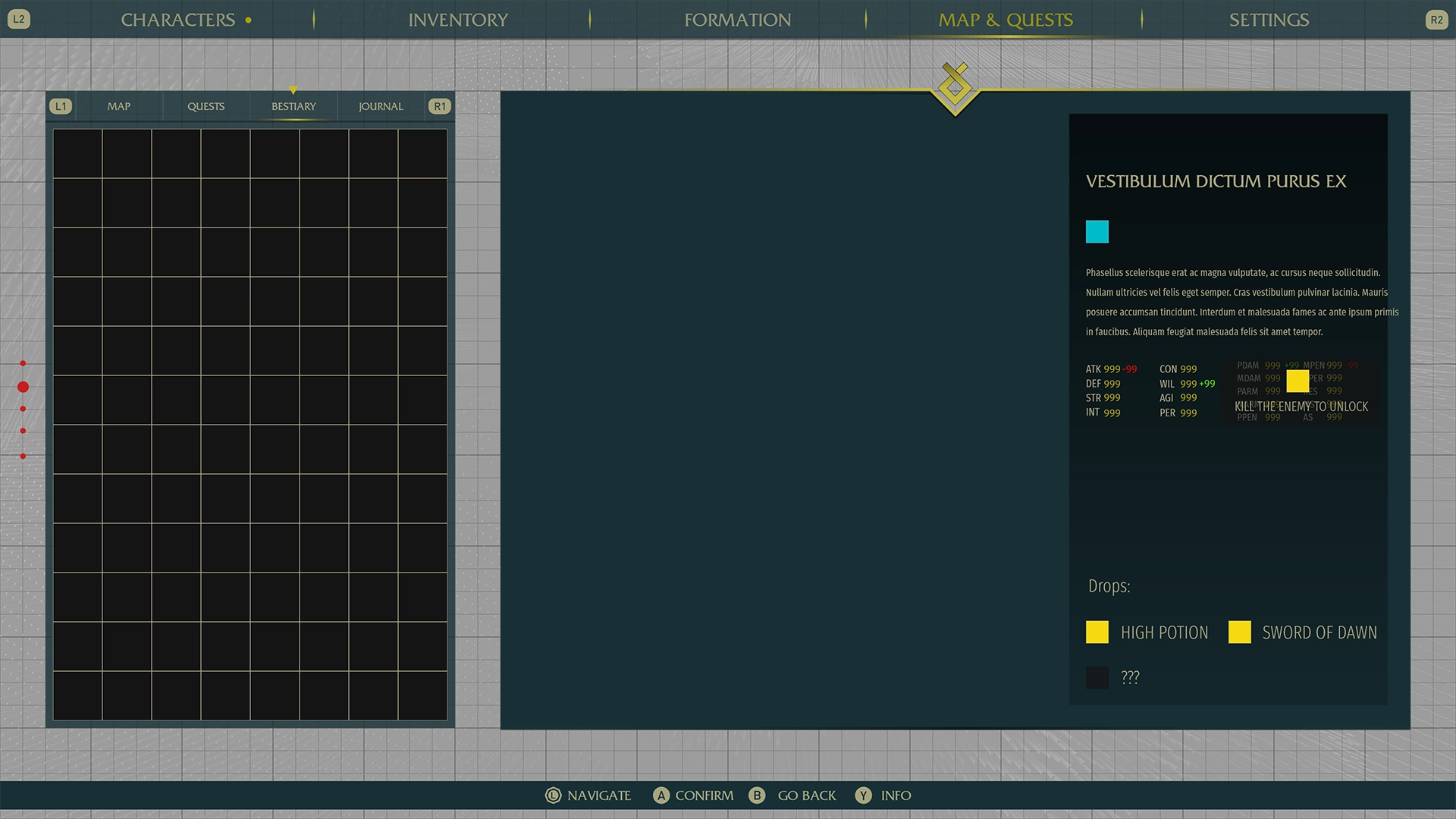 Prototipos ingame de The Waylanders