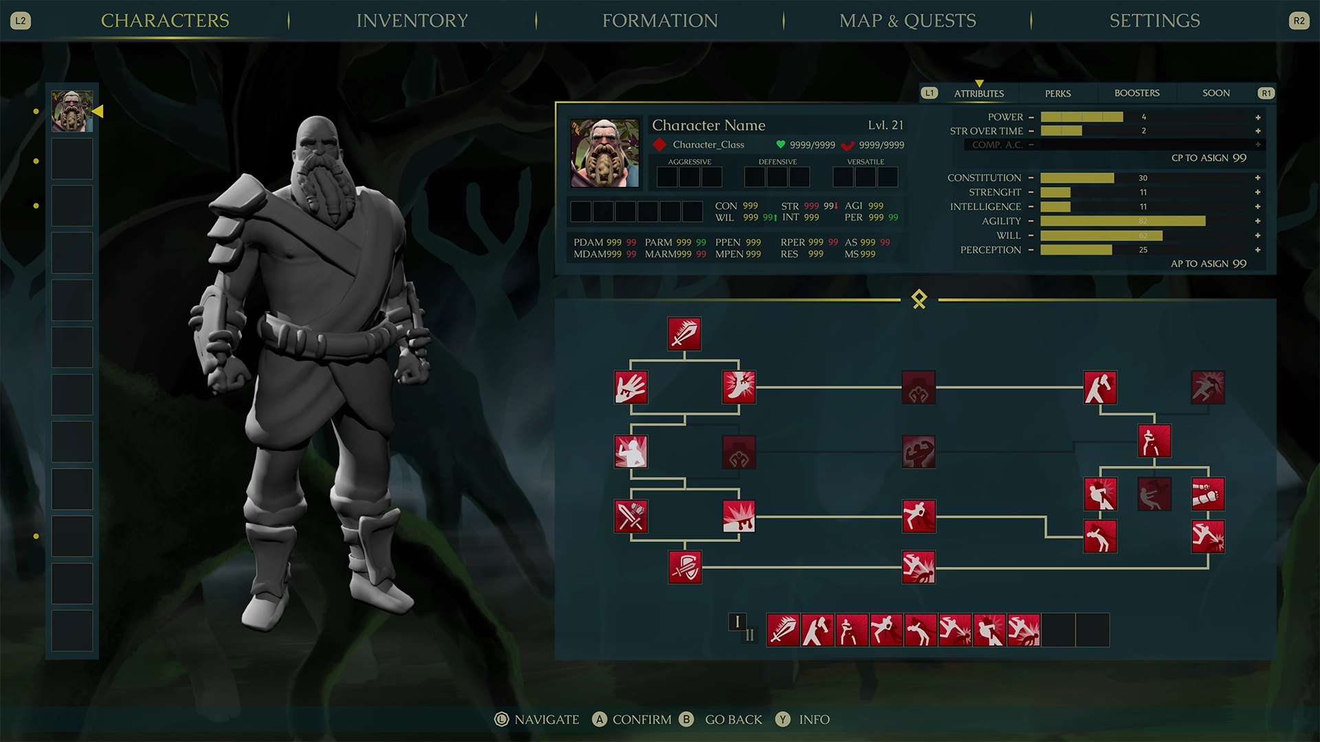 Prototipos ingame de The Waylanders