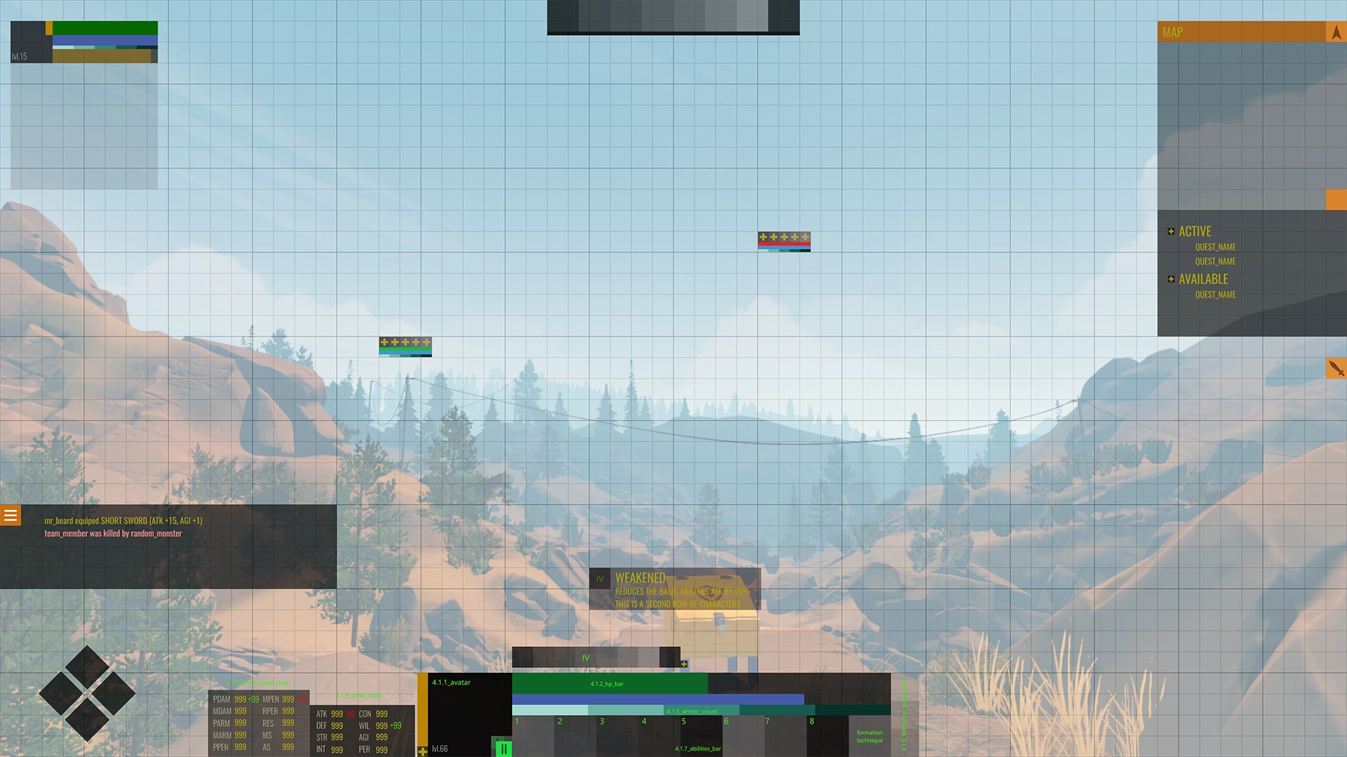 Prototipos ingame de The Waylanders