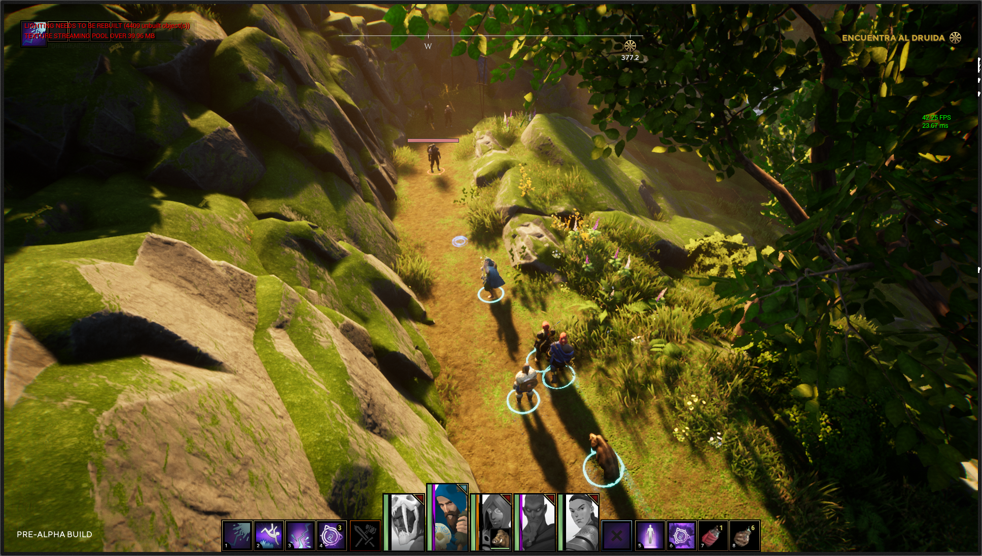 Prototipos ingame de The Waylanders