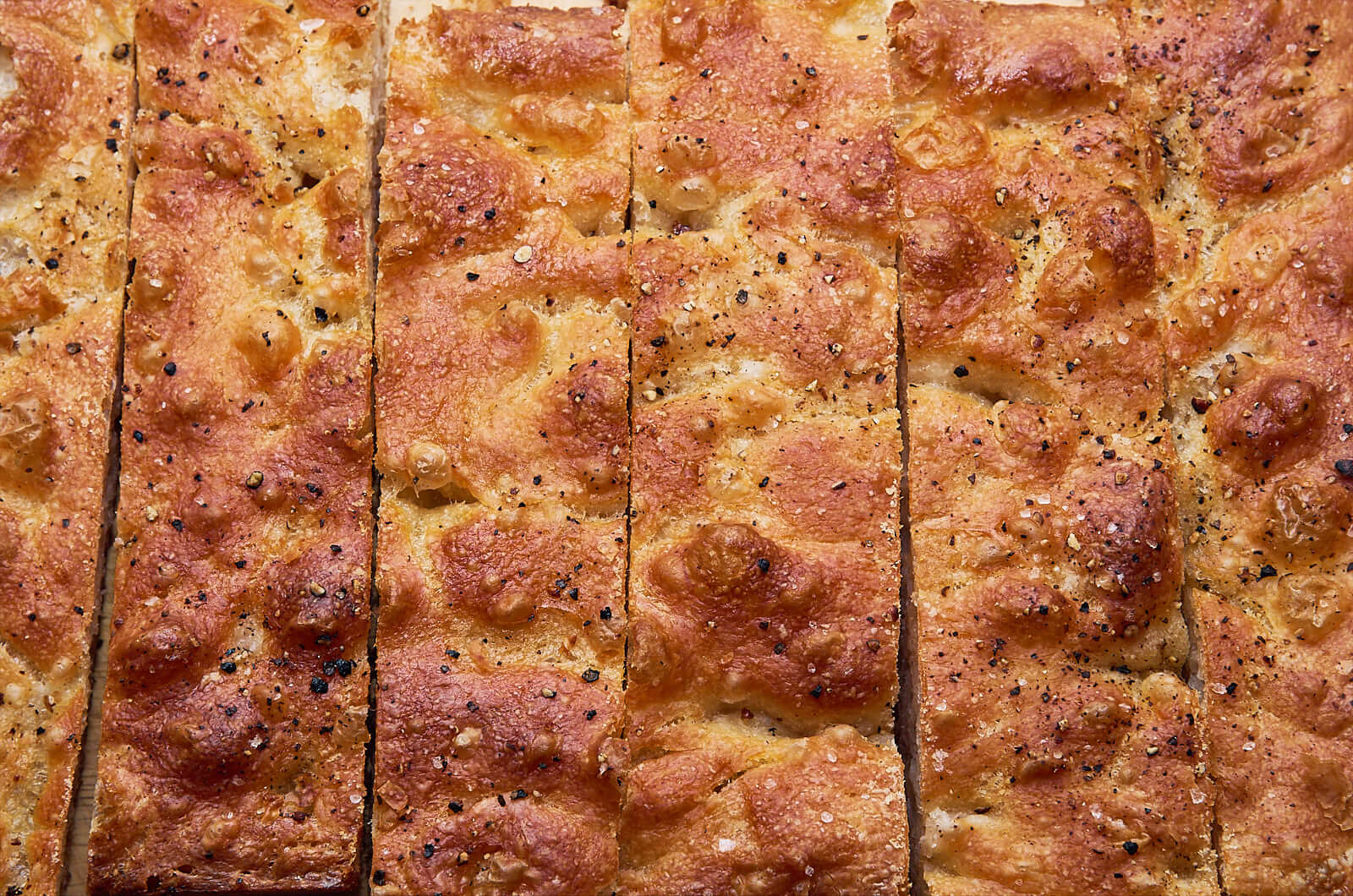 Beautiful slices of focaccia