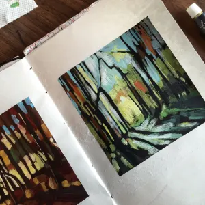 Gouache painting.