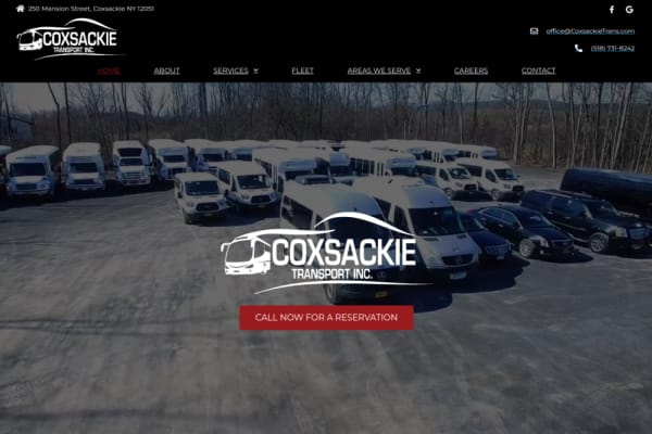 Coxsackie Transport — website preview