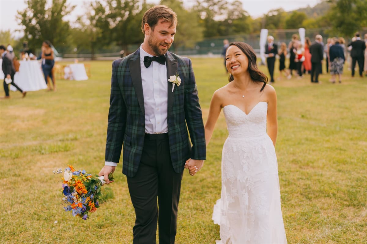 Cathy and Dom wedding at Timber Lake Camp