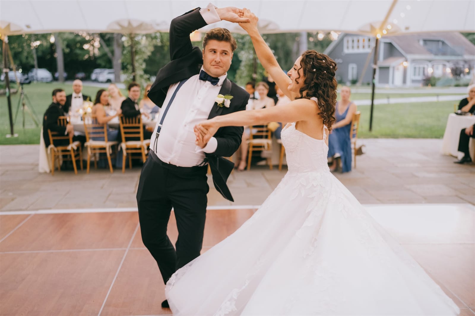 Claire and Evan wedding at Hasbrouck House