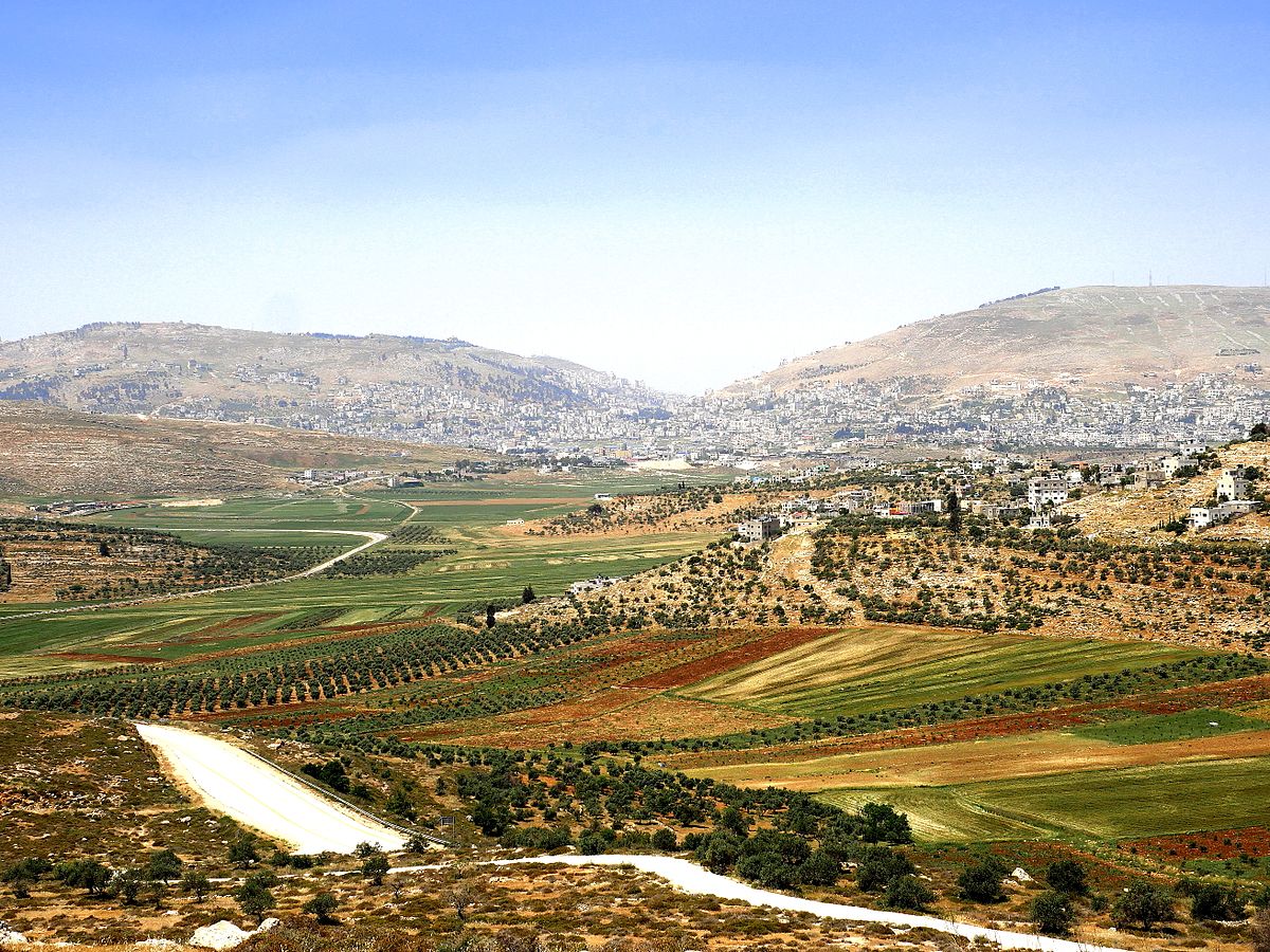 The Mountains next to Shechem.