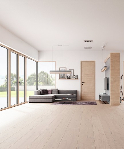 Josko Fensterfront Tür Holz