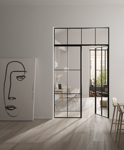[Translate to Englisch:] Glas Sprossen Innentuer