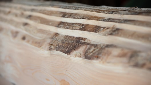 Echtes Holz unbehandelt