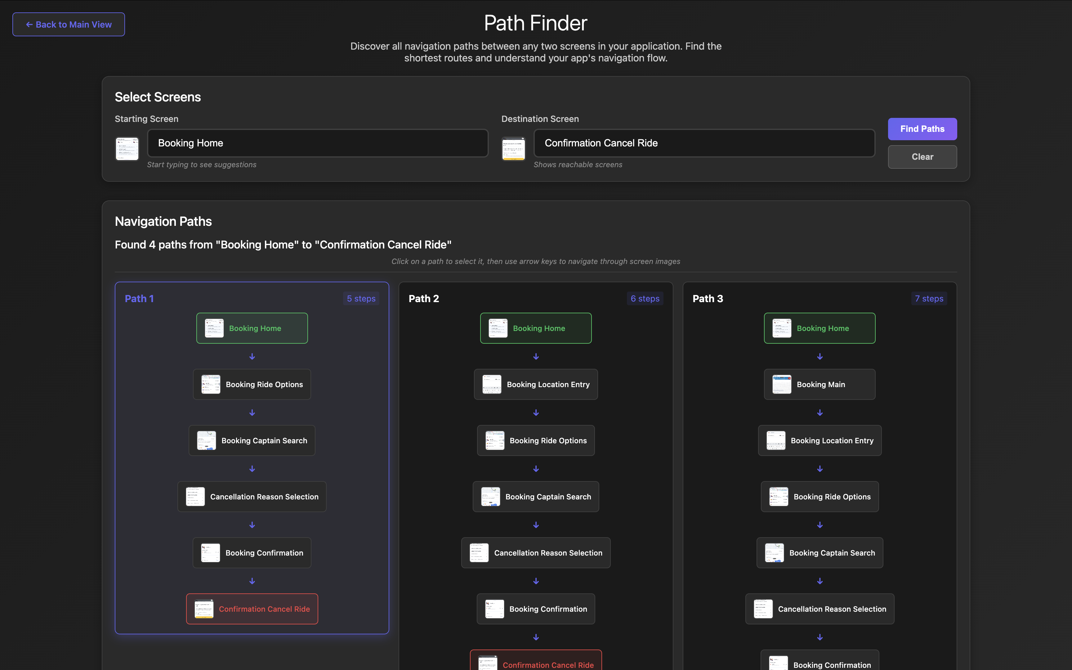 Path Finder Interface