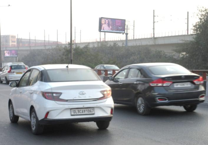 Unipole at Ring Road Mayapuri Flyover, Punjabi Bagh towards Dhaula Kuan, New Delhi - Position 2 photo 1