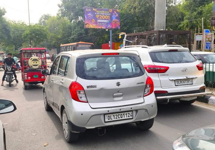 Unipole at Jwala Heri Nr Mother Dairy, Punjabi Bagh Club Road towards Paschim Vihar, New Delhi photo 1