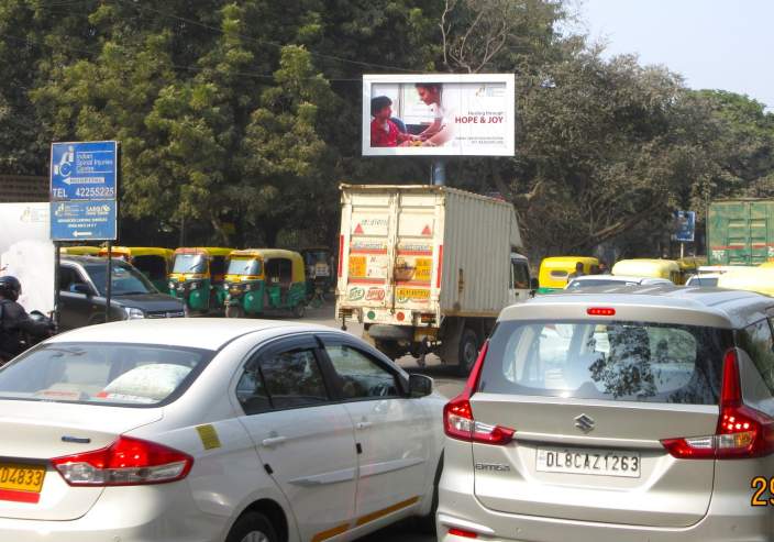 Unipole at In Front of Indian Spinal Injuries Hospital Vasant Kunj, Nelson Mandela towards Airport/Gurugram, New Delhi photo 1