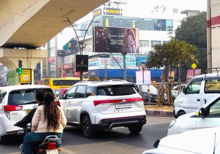 Unipole at Before Pitampura Metro Station, Madhuban Chowk towards NSP, New Delhi photo 1