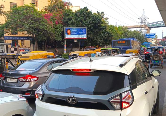 Unipole at Nr Madhuban Chowk Rohini, Rohini West Metro Station towards Pitampura, New Delhi photo 1