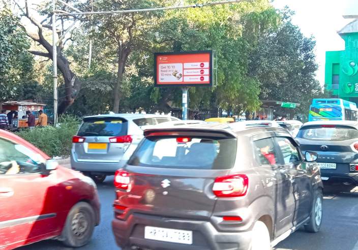 Unipole at Nr Sai Baba Chowk Rohini-2, Rohini West Metro Station towards Pitampura, New Delhi photo 1