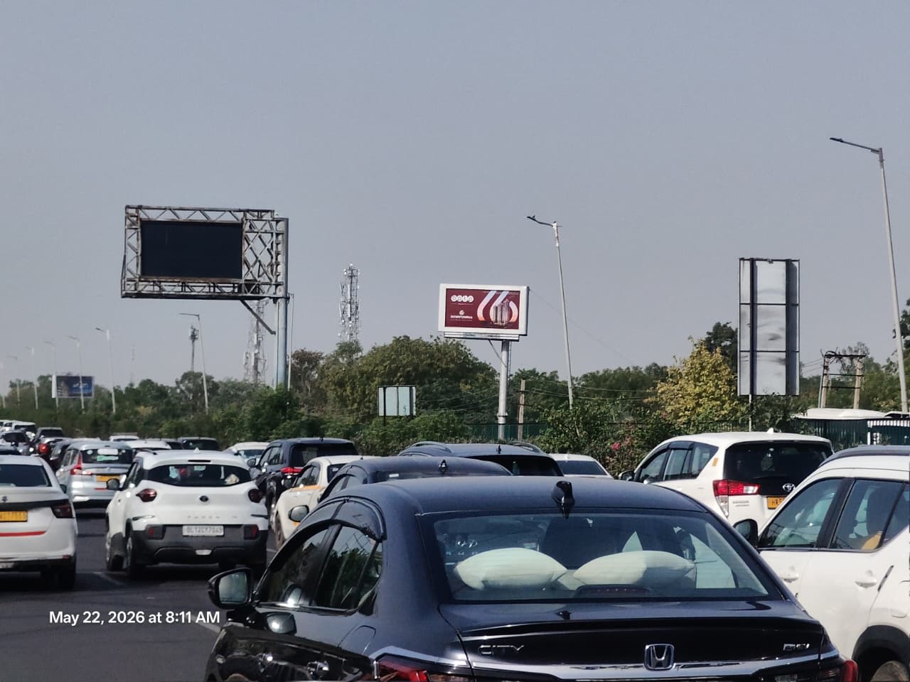 Unipole at Nh8, Airport/dhaula Kuan/yashobhoomi towards Gurgaon Toll, Gurugram photo 1
