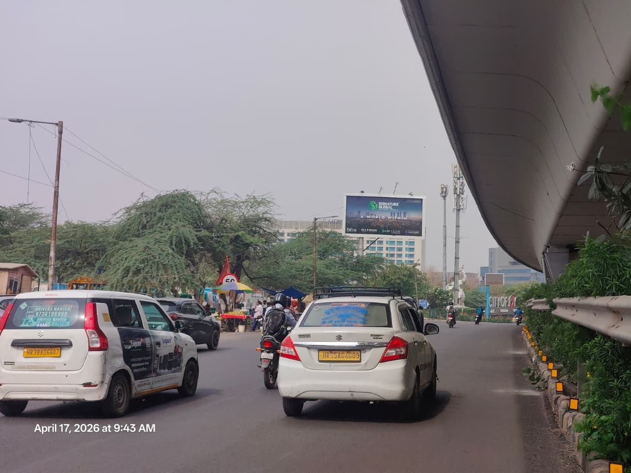 Unipole at Le Meridien Hotel, Aya Nagar Border, Mg Road Delhi towards Gurugram, Gurugram photo 1