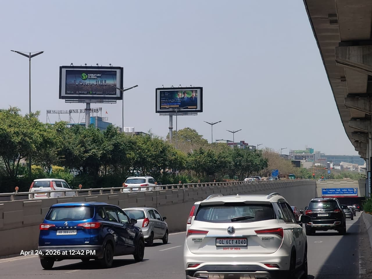 Unipole at Global Foyer, Golf Course Extension Road towards Cyber City, Gurugram - Position 1 photo 1